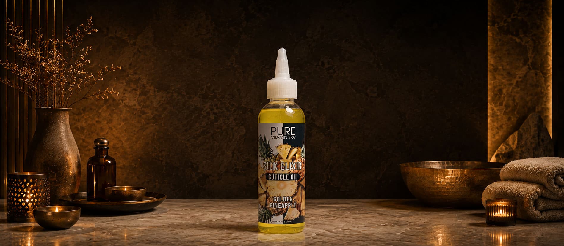Pure Vitamin Spa Golden Pineapple Silk Elixir Cuticle Oil