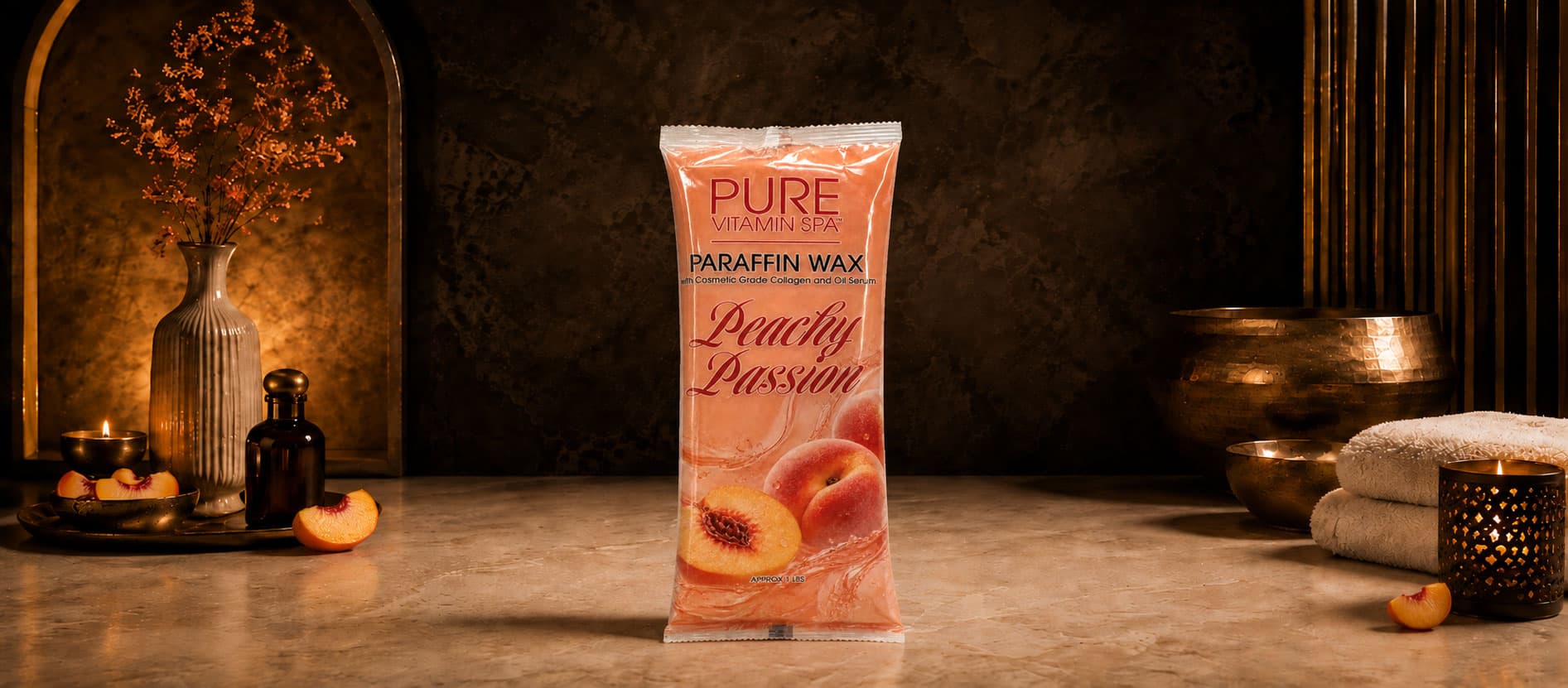 Pure Vitamin Spa Peachy Passion paraffin wax