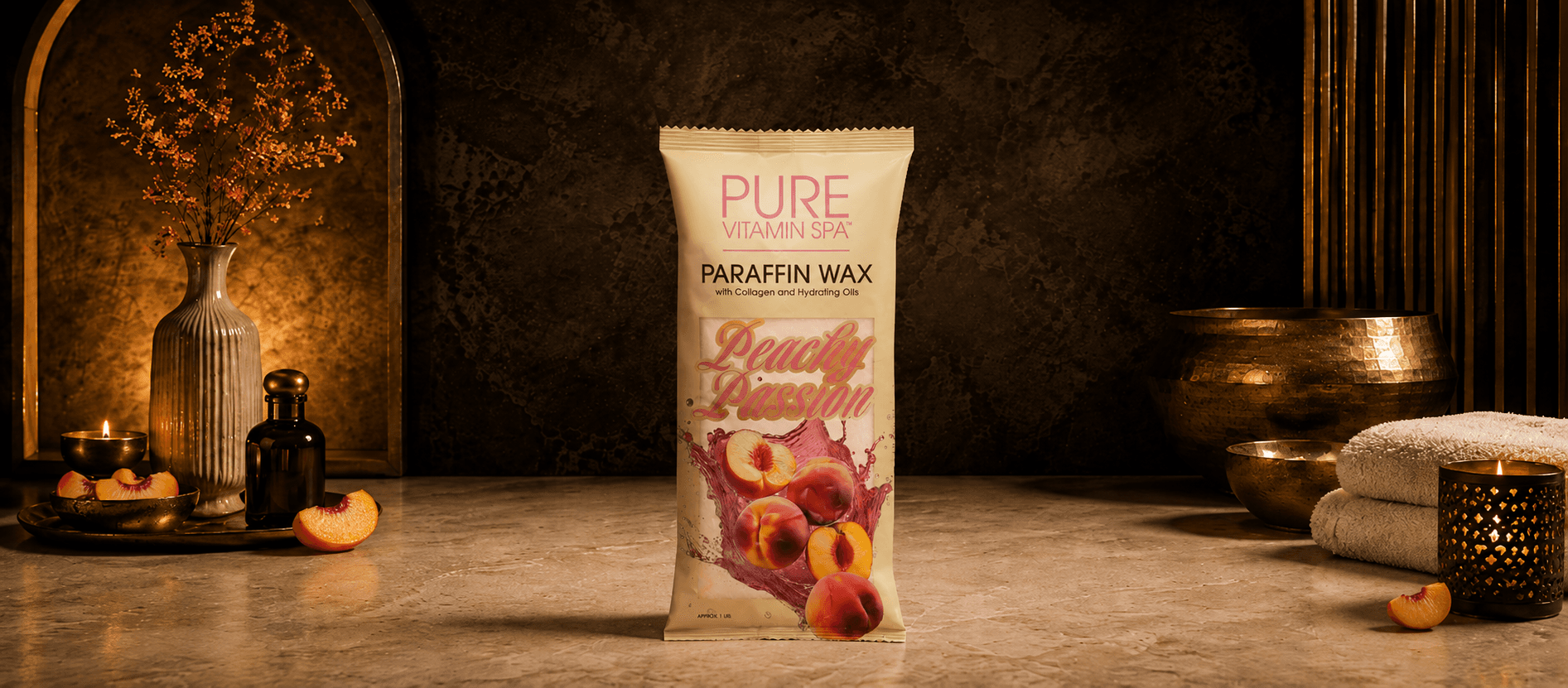 Pure Vitamin Spa Peachy Passion paraffin wax