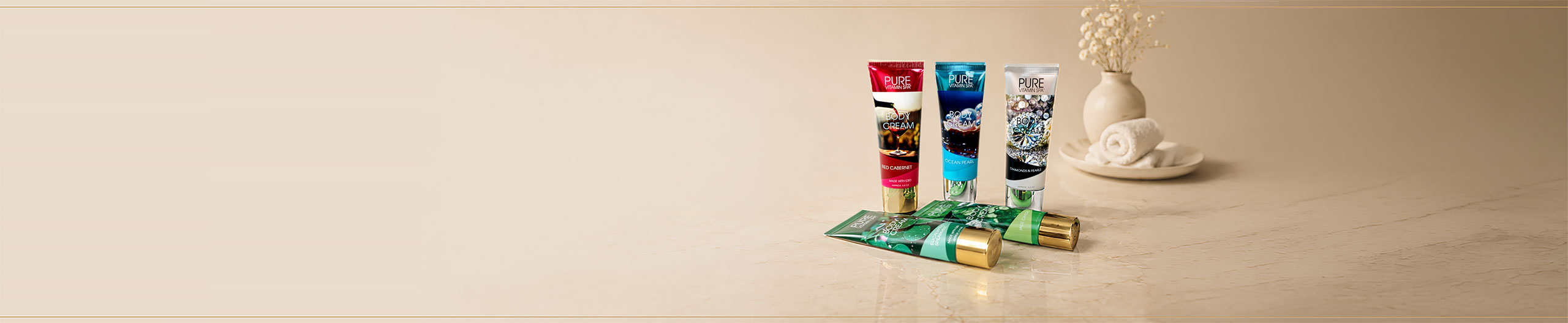 Pure Vitamin Spa body treatment creams and lotions