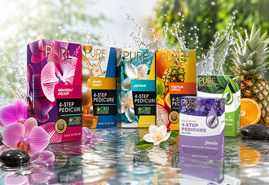 Pure Vitamin Spa Pedicure Treatment System fragrance collection